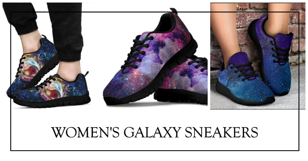 Lightning Aurora Galaxy Space Women's Sneakers