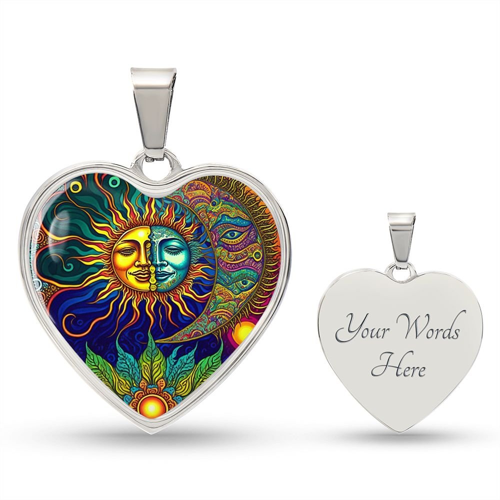 Artful Sun and Moon Necklace - Crystallized Collective