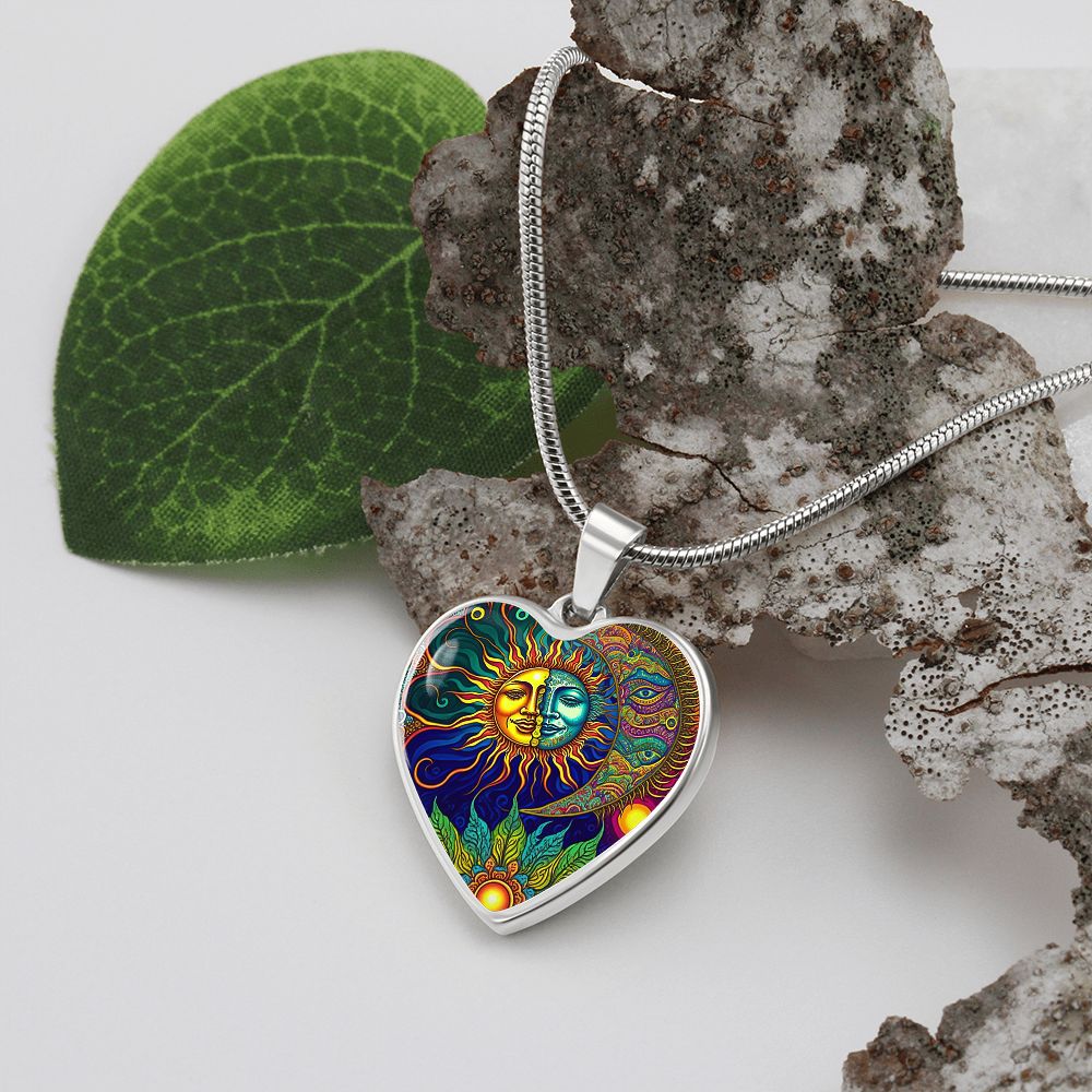 Artful Sun and Moon Necklace - Crystallized Collective