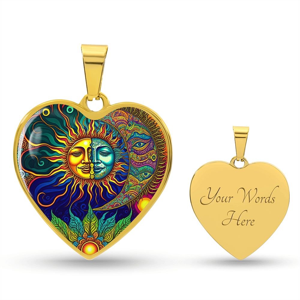 Artful Sun and Moon Necklace - Crystallized Collective