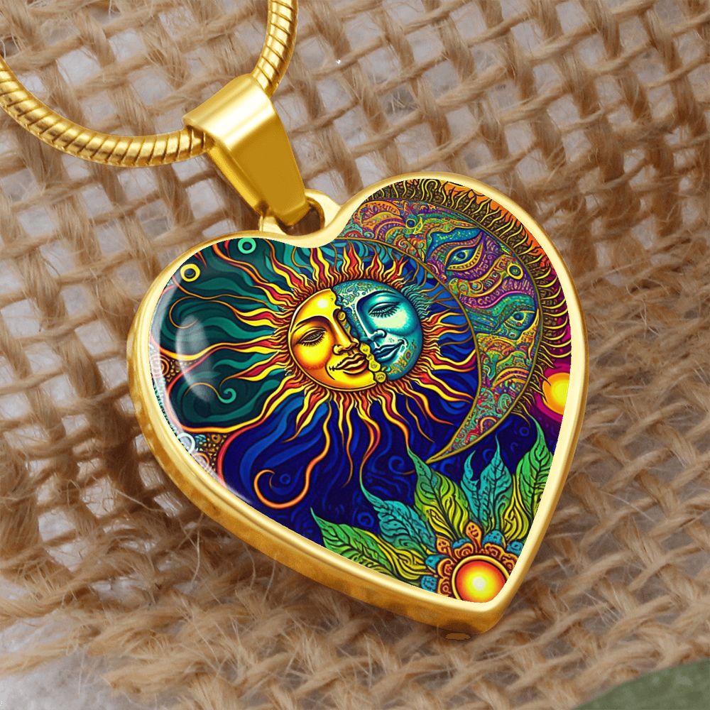 Artful Sun and Moon Necklace - Crystallized Collective