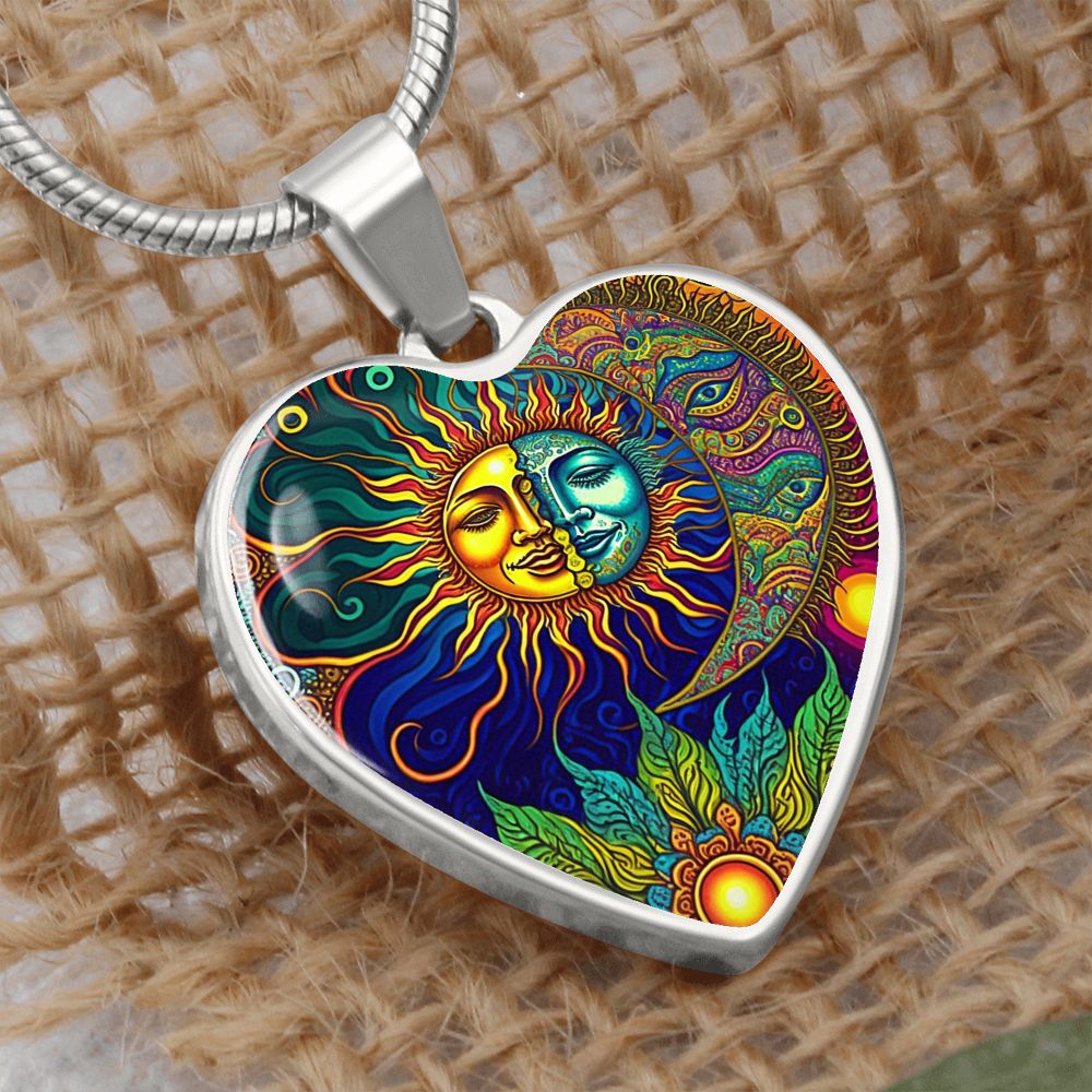 Artful Sun and Moon Necklace - Crystallized Collective