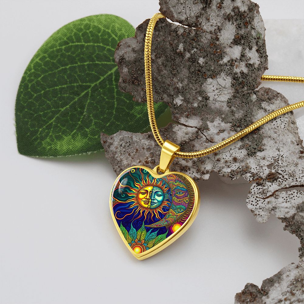 Artful Sun and Moon Necklace - Crystallized Collective