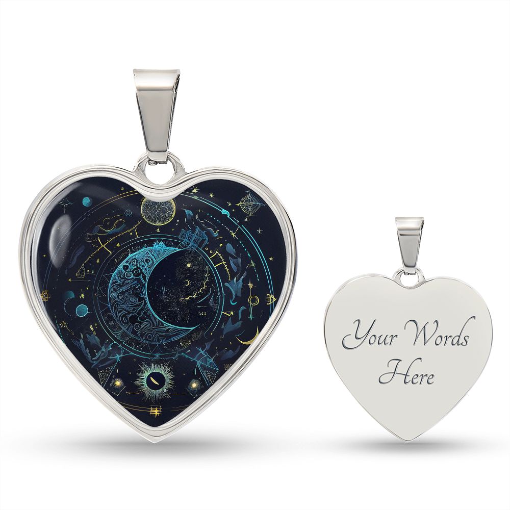 Celestial Heart Necklace - Crystallized Collective