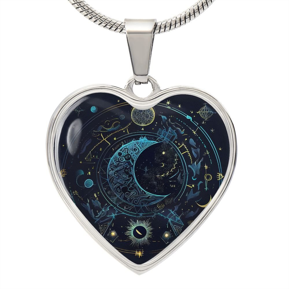 Celestial Heart Necklace - Crystallized Collective