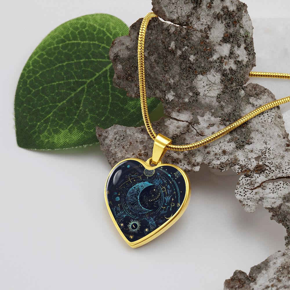 Celestial Heart Necklace - Crystallized Collective