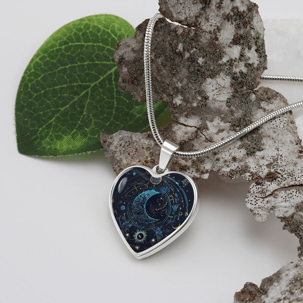 Celestial Heart Necklace - Crystallized Collective