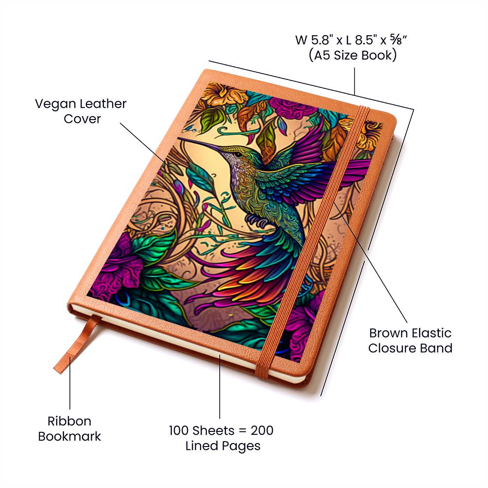 Colorful Hummingbird Vines Graphic Journal - Crystallized Collective