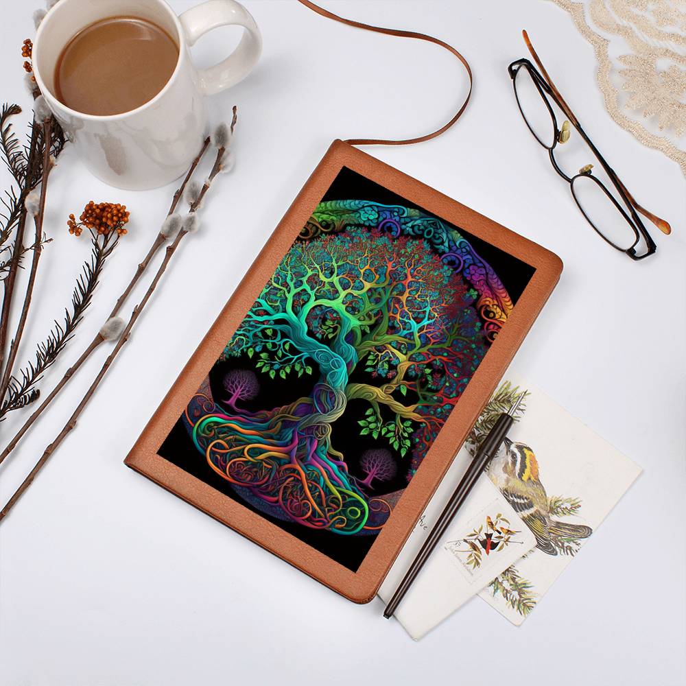 Colorful Psychedelic Tree of Life Graphic Journal - Crystallized Collective