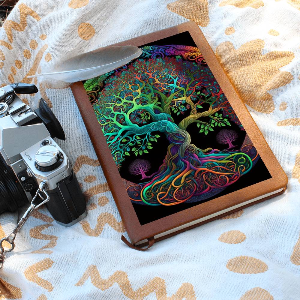 Colorful Psychedelic Tree of Life Graphic Journal - Crystallized Collective