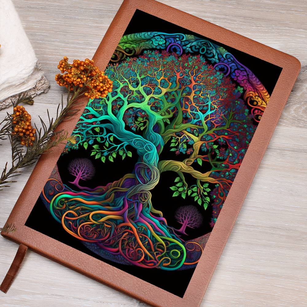 Colorful Psychedelic Tree of Life Graphic Journal - Crystallized Collective