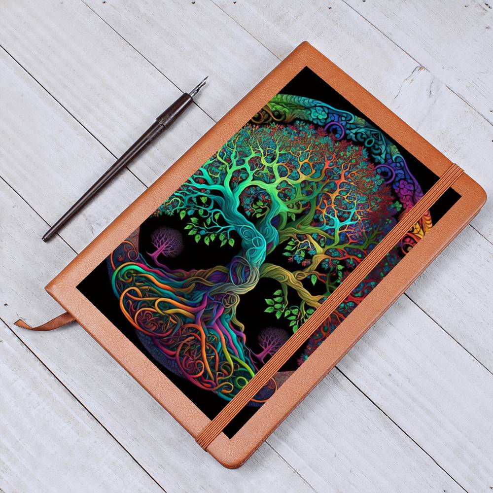 Colorful Psychedelic Tree of Life Graphic Journal - Crystallized Collective