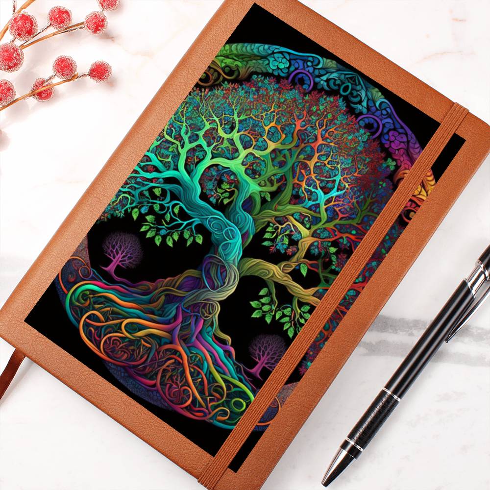 Colorful Psychedelic Tree of Life Graphic Journal - Crystallized Collective