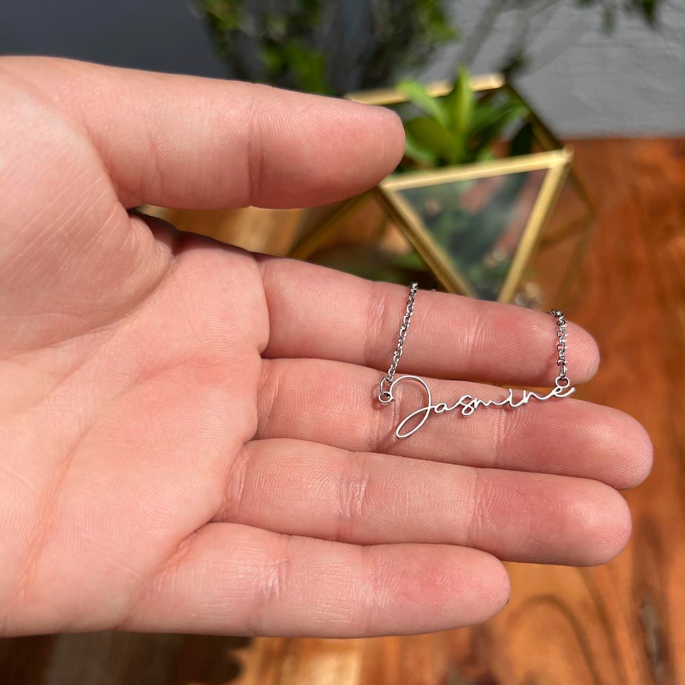 Custom Stylized Name Necklace - Crystallized Collective