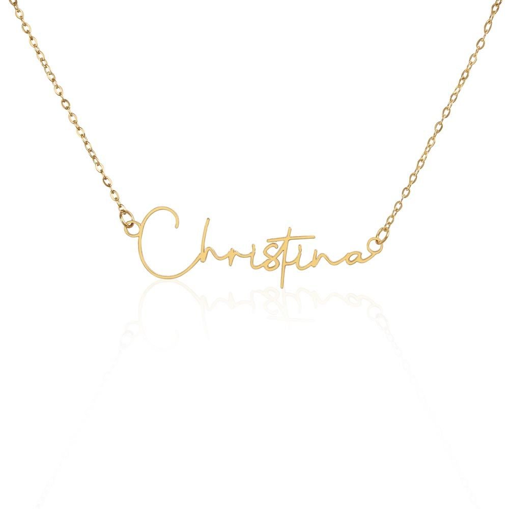 Custom Stylized Name Necklace - Crystallized Collective