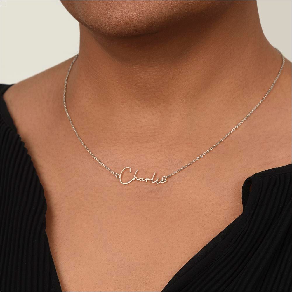 Custom Stylized Name Necklace - Crystallized Collective