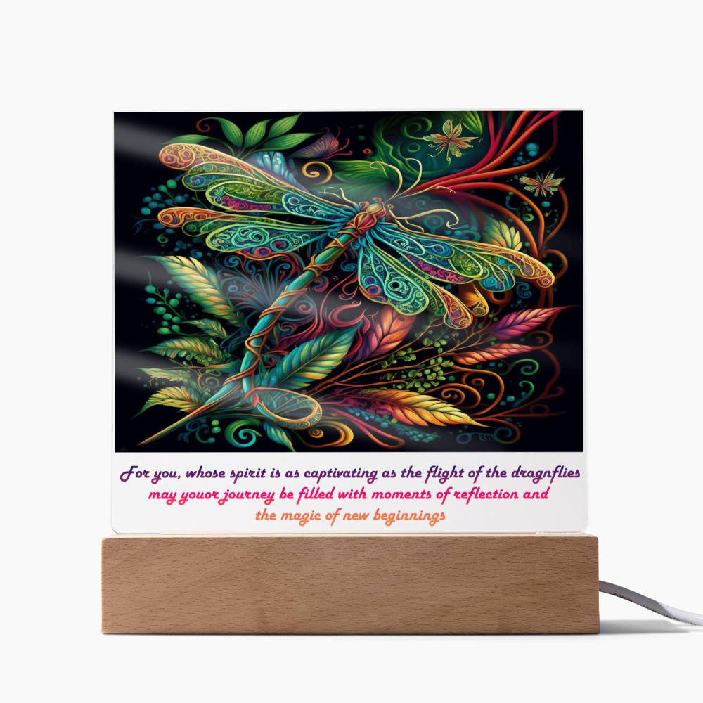 Dragonfly Acrylic Plaque - Crystallized Collective