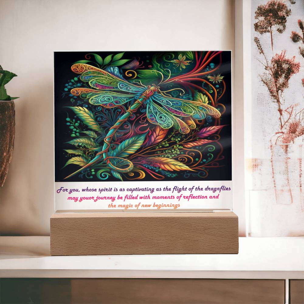 Dragonfly Acrylic Plaque - Crystallized Collective