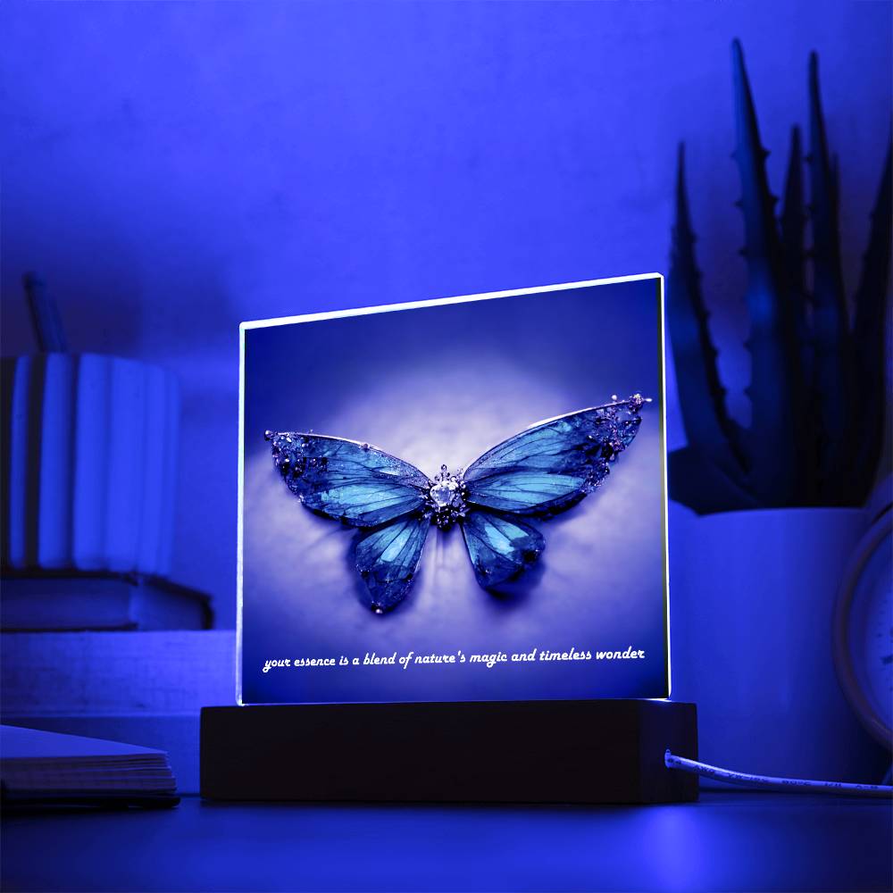 Emerald Butterfly Acrylic Plaque - Crystallized Collective