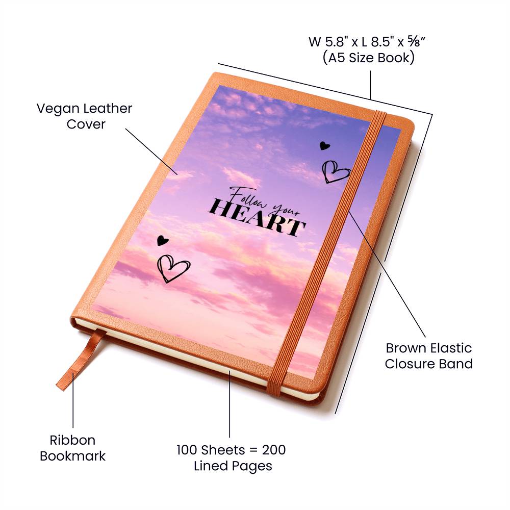 Follow Your Heart Graphic Journal - Crystallized Collective