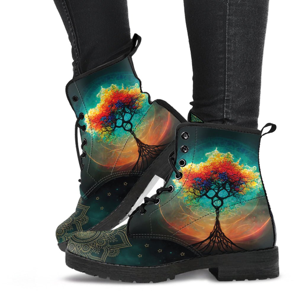 Tree of Life Women's Leather Boots