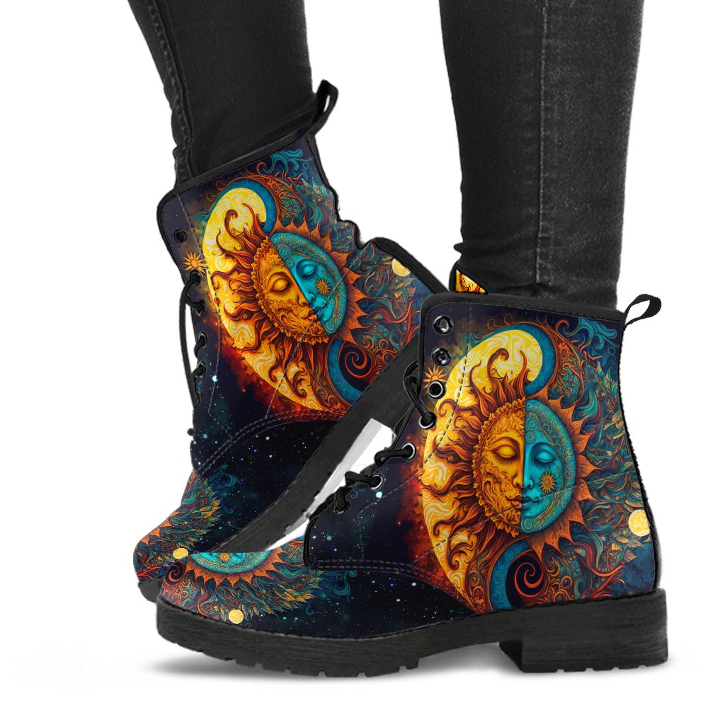 Peace Mandala Handcrafted Boots main image 1