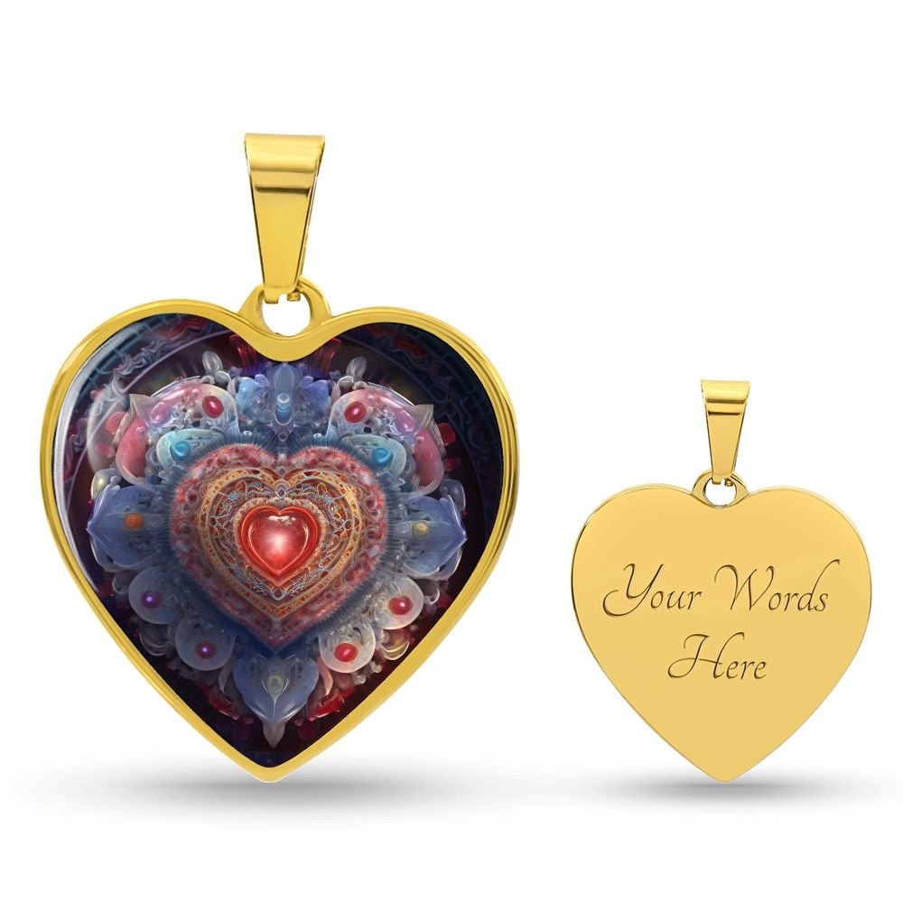 Heart Mandala Heart Necklace - Crystallized Collective