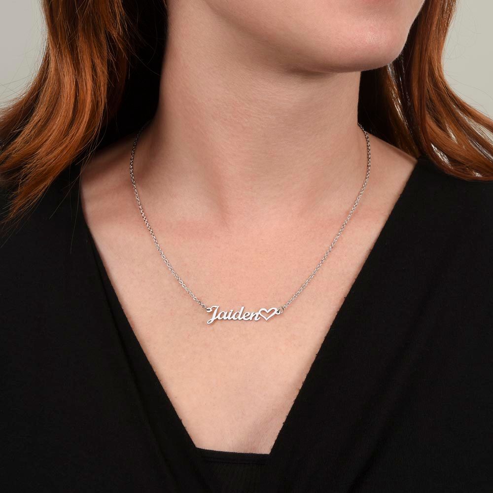 Heart Name Necklace - Crystallized Collective