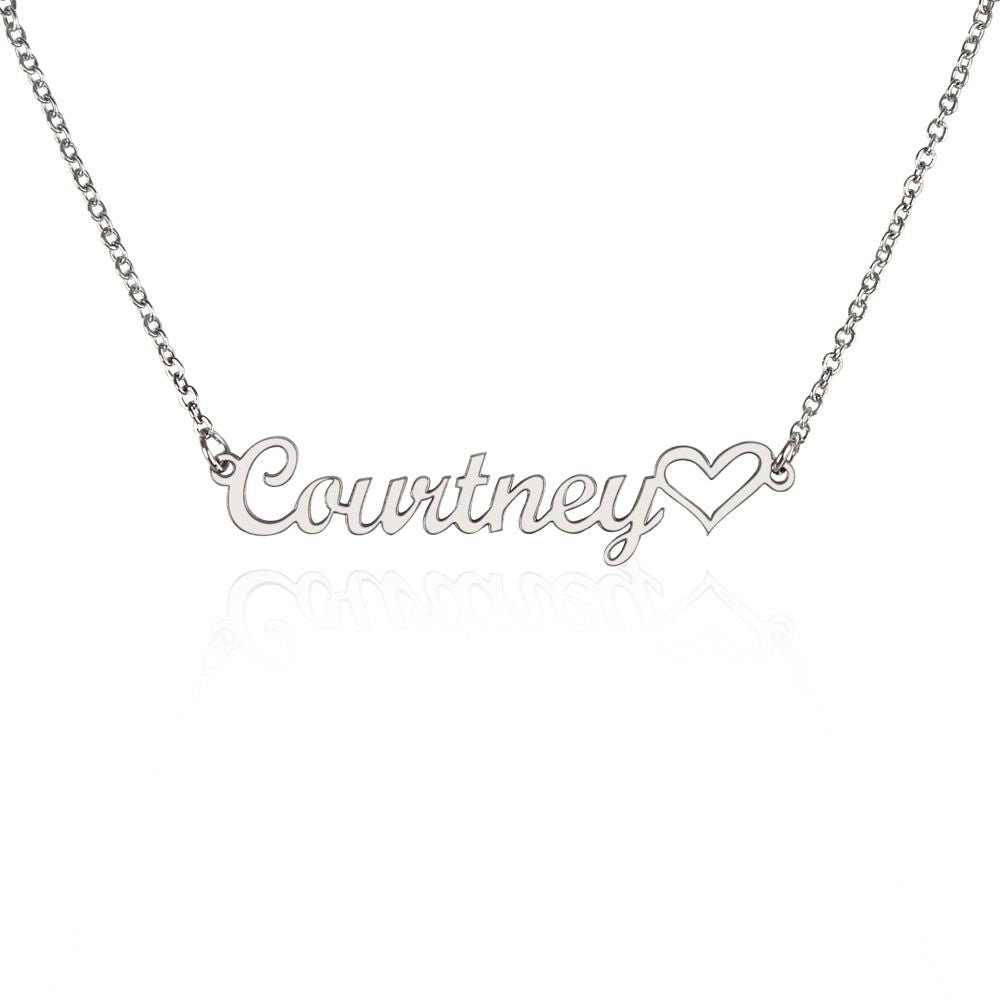 Heart Name Necklace - Crystallized Collective