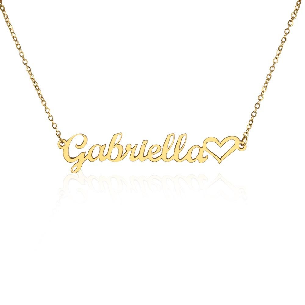 Heart Name Necklace - Crystallized Collective