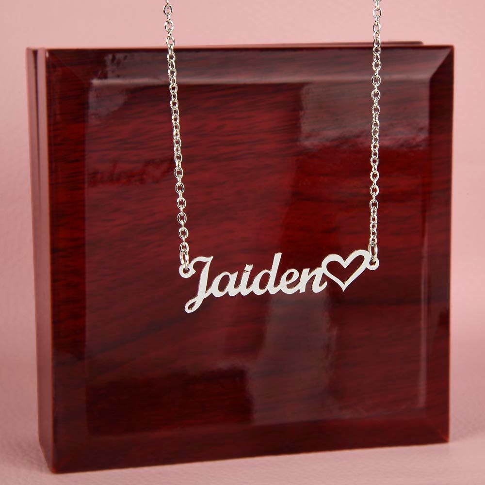 Heart Name Necklace - Crystallized Collective