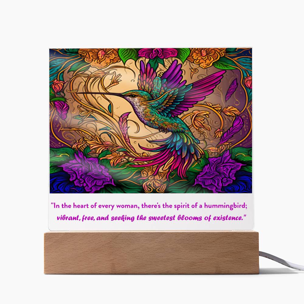 Hummingbird Acrylic Plaque - Crystallized Collective