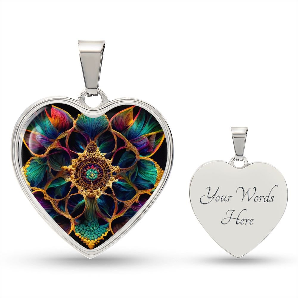 Luck Symbol Heart Necklace - Crystallized Collective