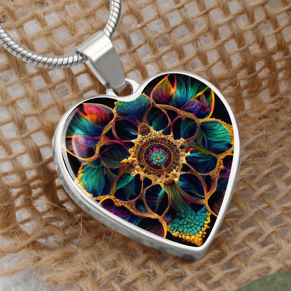 Luck Symbol Heart Necklace - Crystallized Collective