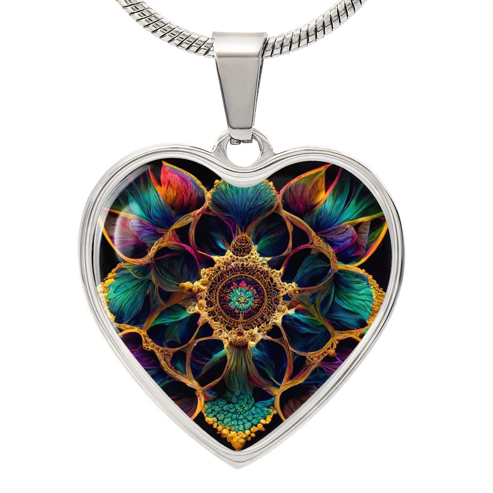 Luck Symbol Heart Necklace - Crystallized Collective