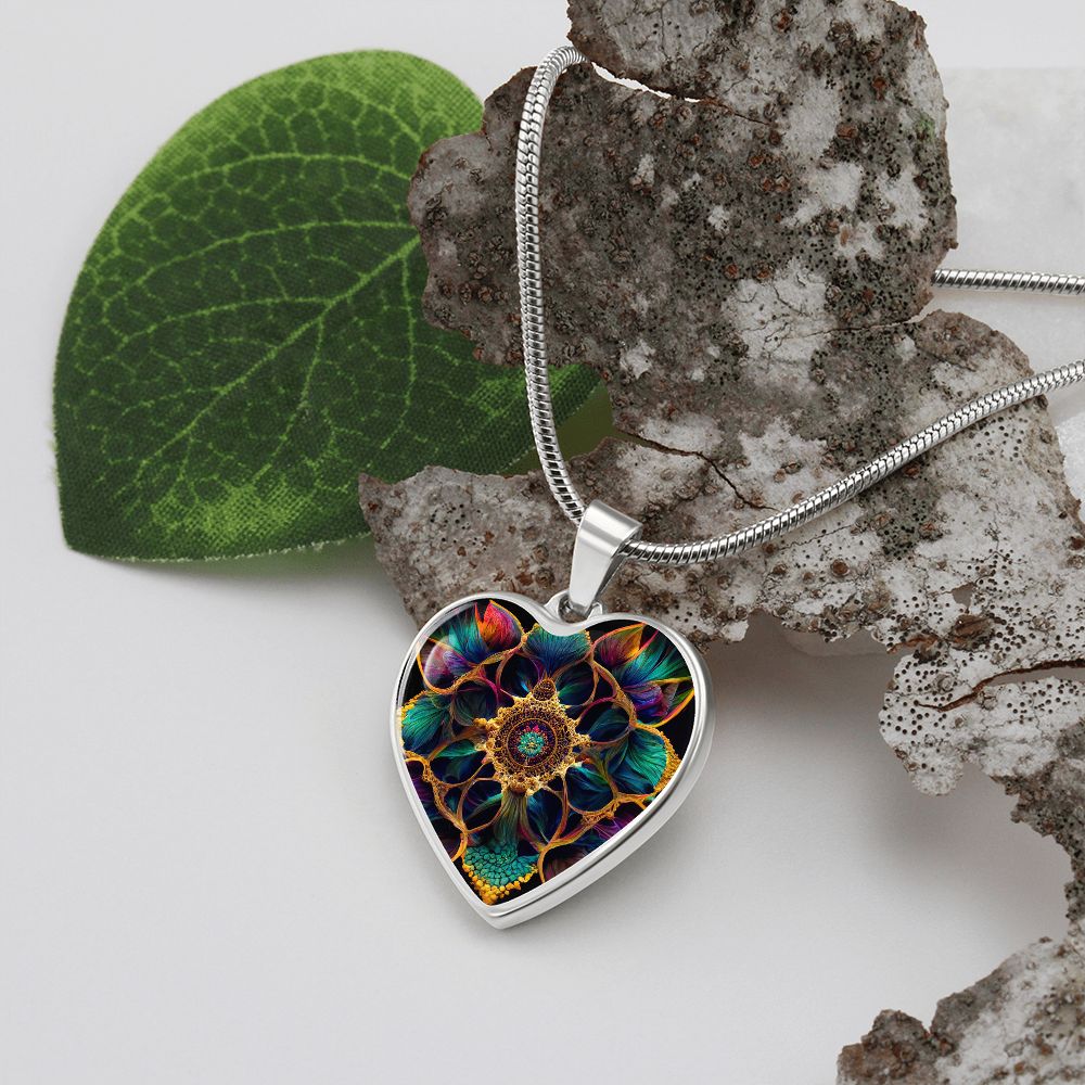 Luck Symbol Heart Necklace - Crystallized Collective