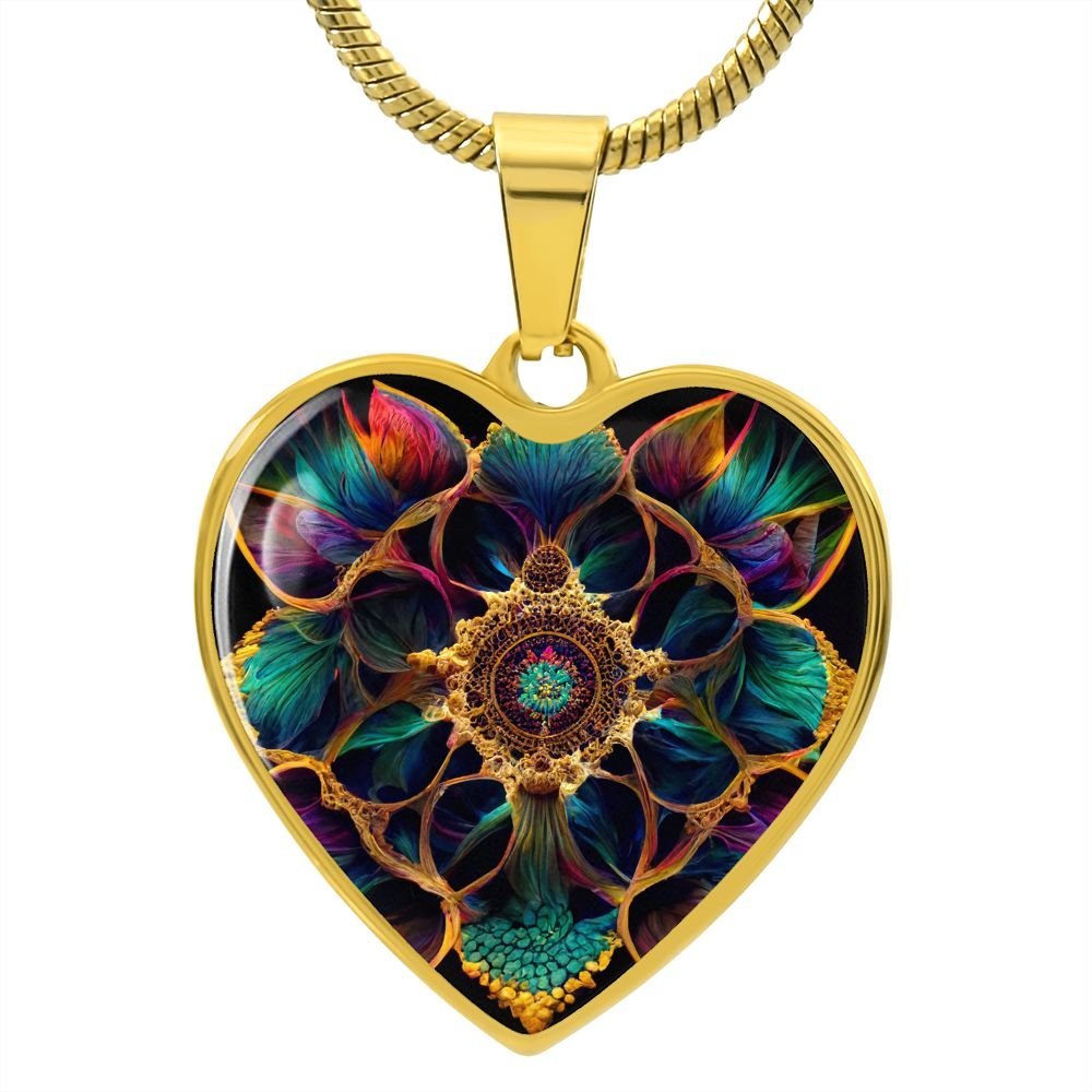 Luck Symbol Heart Necklace - Crystallized Collective