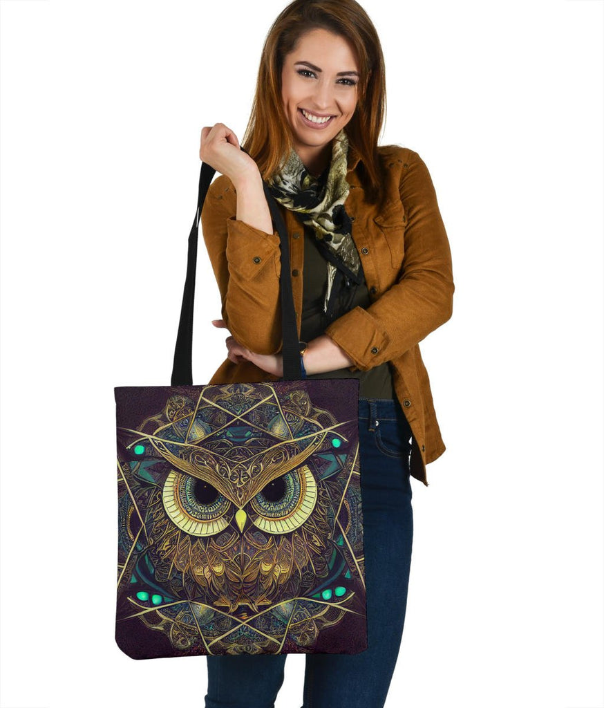 Ornate Owl Tote Bag -