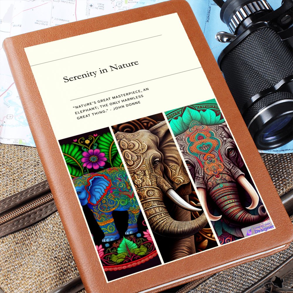 Serenity in Nature Elephant Inspired Journal - Crystallized Collective