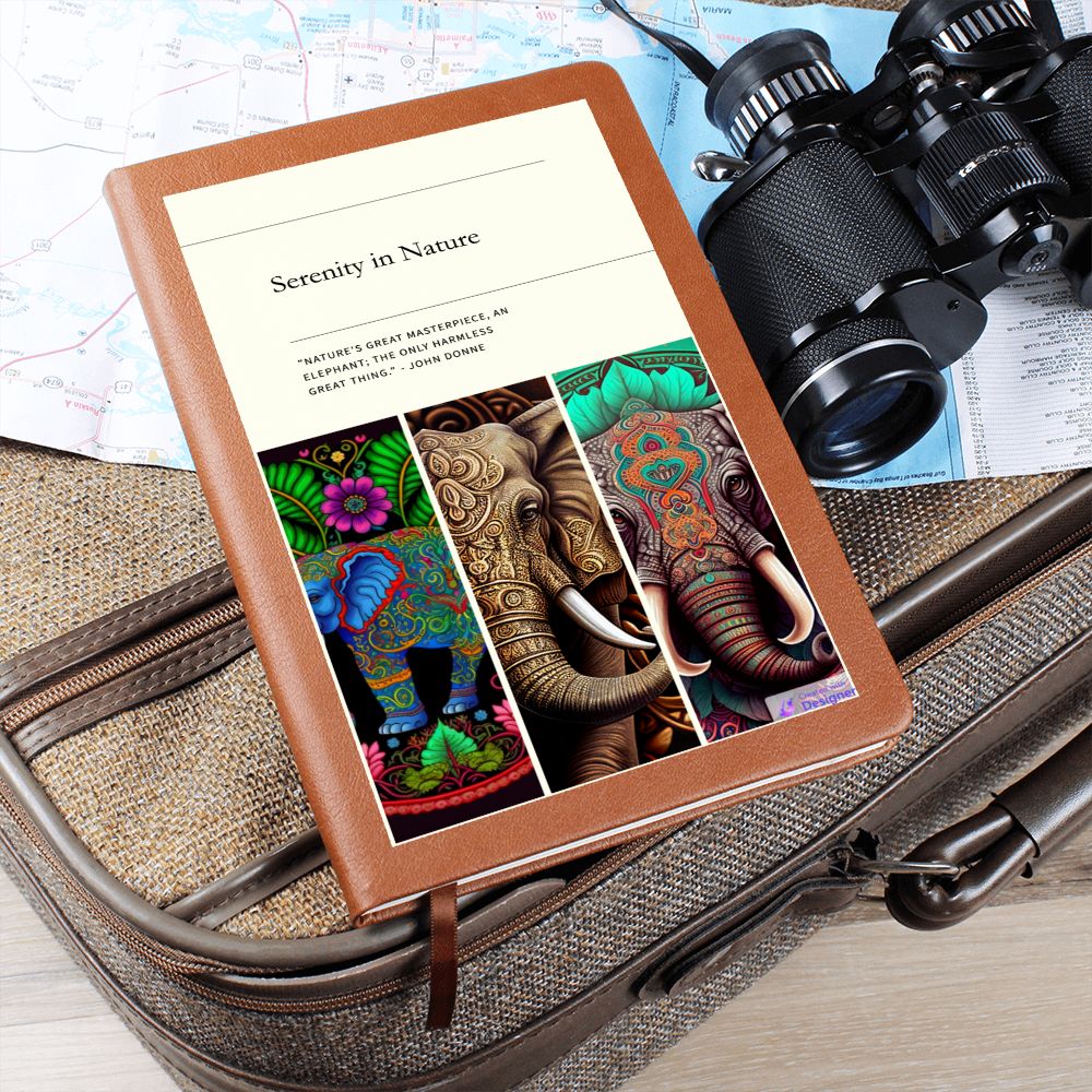 Serenity in Nature Elephant Inspired Journal - Crystallized Collective