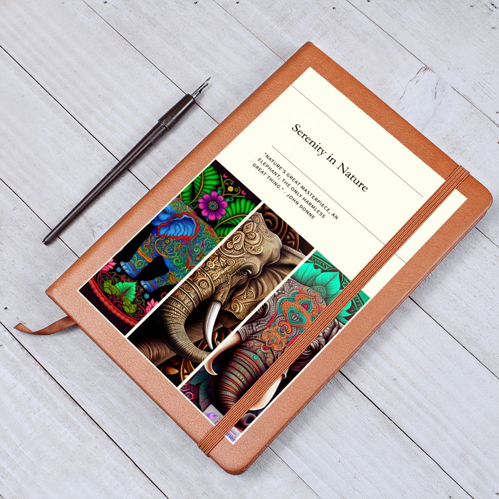 Serenity in Nature Elephant Inspired Journal - Crystallized Collective