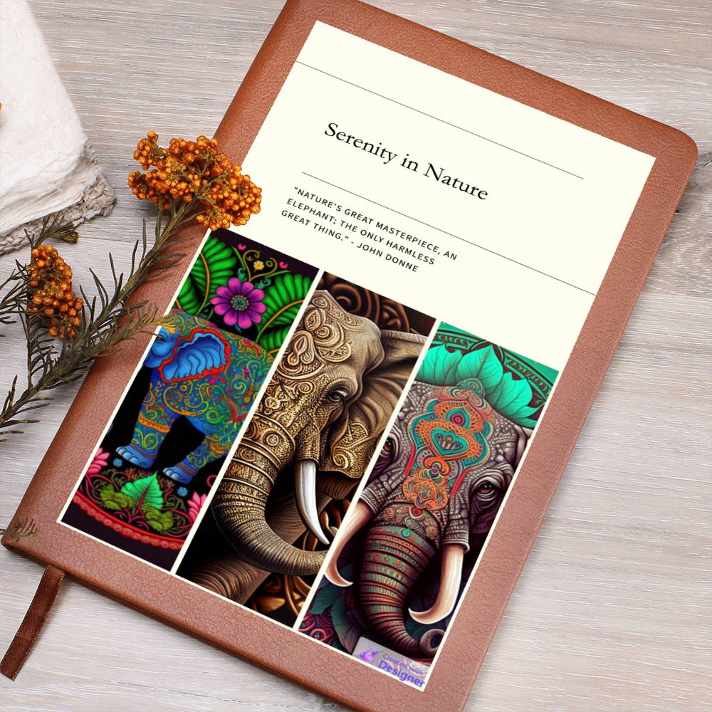 Serenity in Nature Elephant Inspired Journal - Crystallized Collective
