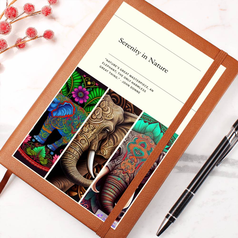 Serenity in Nature Elephant Inspired Journal - Crystallized Collective