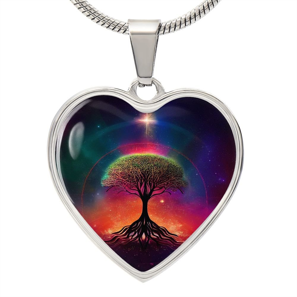 Sirius Tree of Life Heart Necklace - Crystallized Collective
