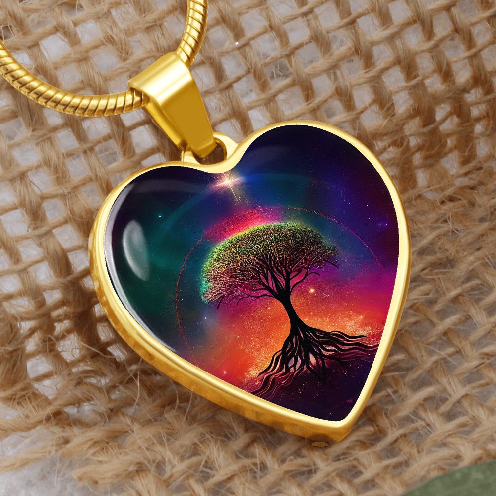 Sirius Tree of Life Heart Necklace - Crystallized Collective