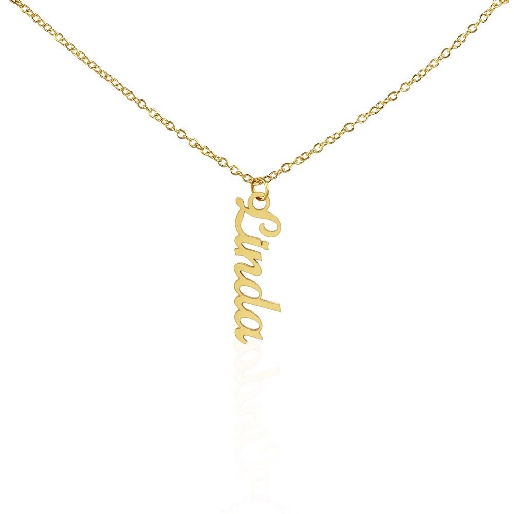 Vertical Name Necklace - Crystallized Collective