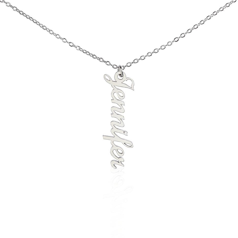 Vertical Name Necklace - Crystallized Collective