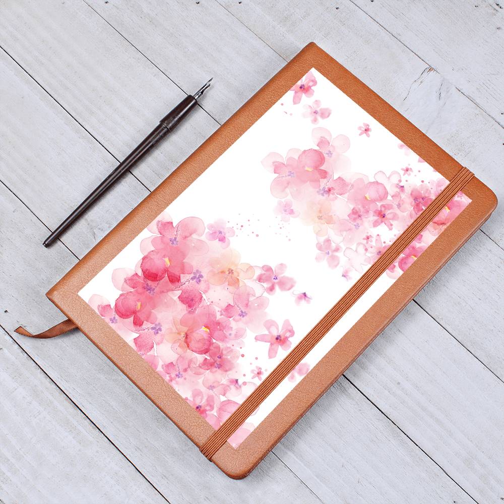 Watercolor Cherry Blossom Graphic Journal - Crystallized Collective