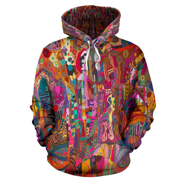 Abstract Bohemian Pattern Hoodie - Crystallized Collective