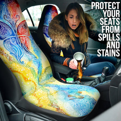 Abstract Butterfly Car Seat Covers - Crystallized Collective